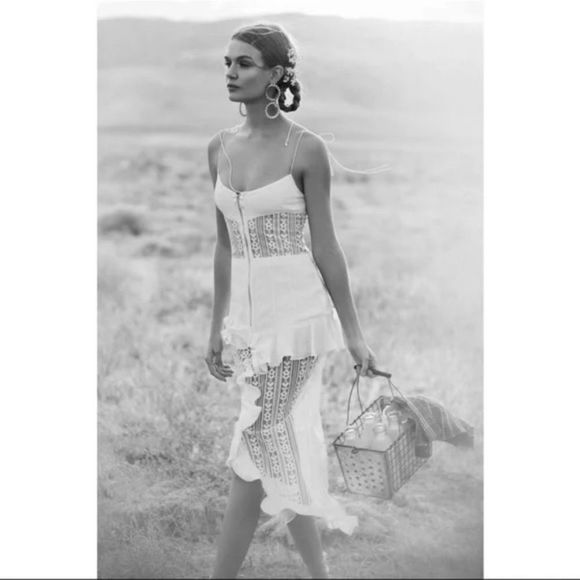 For Love And Lemons Dresses & Skirts - FOR LOVE & LEMONS | Ladybird Lace Midi Dress in Mint